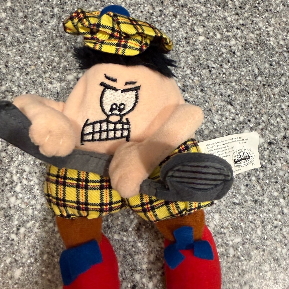 Silly Slammer Sport Golfer McDuff 33 Plush Stuffed Bean Bag Toy 7"